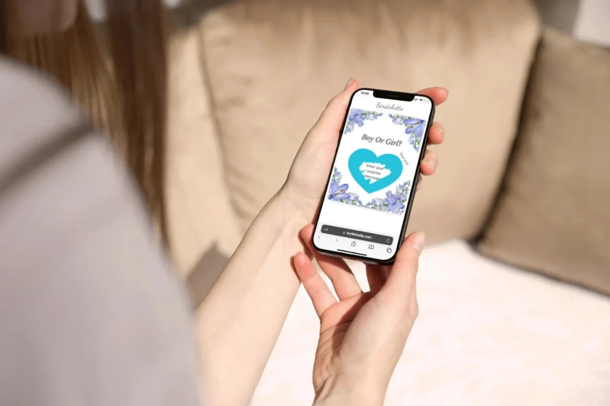 Baby Reveal – Digital Scratch Card for him - Image 3