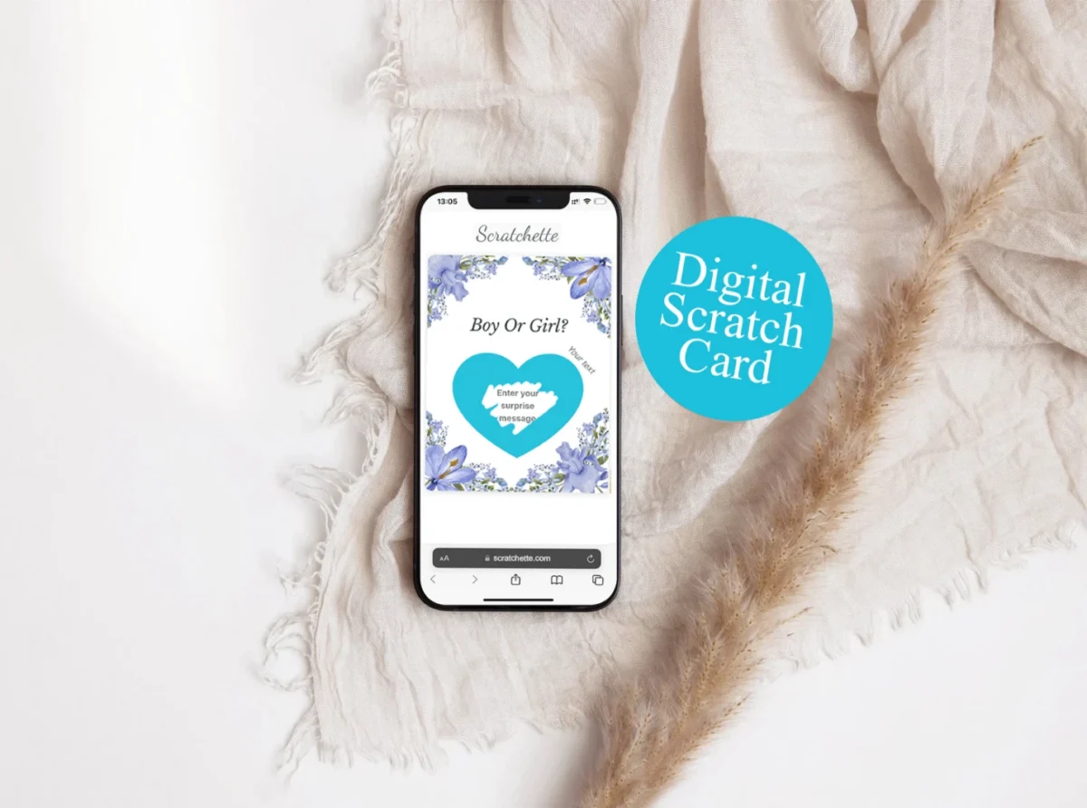 Baby Reveal – Digital Scratch Card for him - Image 4